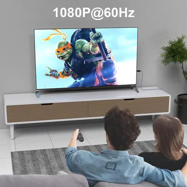 Alt view image 5 of 7 - 1080P HDMI Extender, Extend Audio and Video Signals up to 165 Ft with Cat5e/6 Ethernet Cable Lossless Transmission