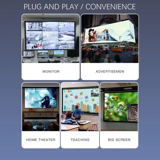 Alt view image 6 of 7 - HDMI Extender 165ft Over Single Cat5e/6 Extend 1080P@60Hz Video, Transmit Audio Video Synchronously, Support 3D, POC, EDID