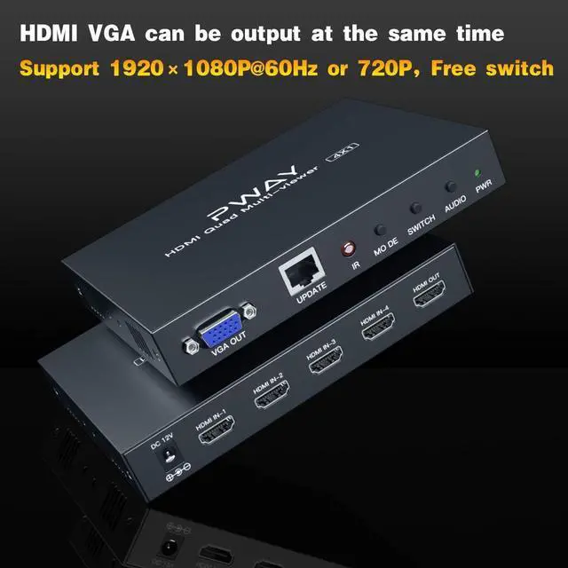 Alt view image 2 of 7 - 8k HDMI 2.1 Switch Utra HD Bi-Directional Switch High Speed 48Gbps 2 in 1 Out Support 8K@60Hz 4K@120Hz Compatible with Xbox Series PS5 Splitter 1 in 2 Out