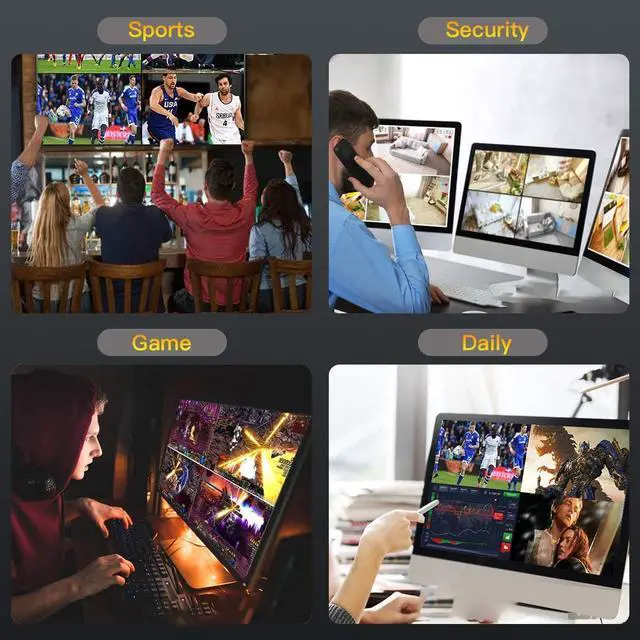 Alt view image 6 of 7 - 8k HDMI 2.1 Switch Utra HD Bi-Directional Switch High Speed 48Gbps 2 in 1 Out Support 8K@60Hz 4K@120Hz Compatible with Xbox Series PS5 Splitter 1 in 2 Out