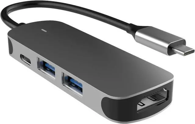 Alt view image 7 of 7 - USB C Docking Station 4 in 1 USB-C Dual Display Laptop Docking Station USB Type C Hub Multiport Adapter Dongle with 1 HDMI, 2 USB Ports, PD Compatible with Dell, Surface, HP, Lenovo and More Laptops