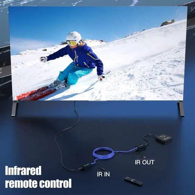 Alt view image 3 of 6 - HDMI Extender with IR Over Single Cat5e/6/7 | 164ft (50m) Full HD 3D 1080P@60Hz, Lossless Transmission, Loop and POC Included. Complete Set
