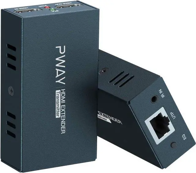 Main image of HDMI Extender with IR Over Single Cat5e/6/7 | 164ft (50m) Full HD 3D 1080P@60Hz, Lossless Transmission, Loop and POC Included. Complete Set