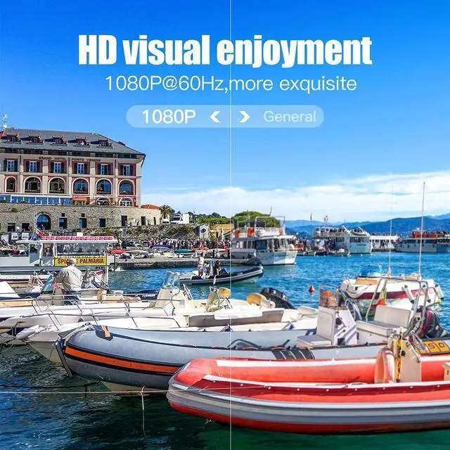 Alt view image 6 of 7 - HDMI Extender 50m/164ft with Local Loop Out, Full HD 1080P@60Hz Over Cat 5/5e/6, POE, EDID,Transmitter + Receiver Included