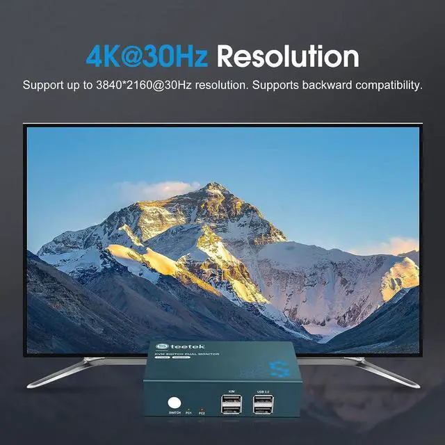 Alt view image 6 of 7 - HDMI Switch 8k Ultra HD 3 in 1 Out, with IR Romote Control, 48Gbps High-Speed HDMI 2.1 Switcher, Support 8K@60Hz, 4K@120Hz, 1080P@240Hz, Compatible with Xbox X, PS5, TV, Monitors