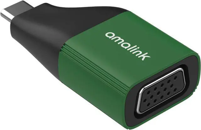 Main image of AMALINK USB C to VGA adpter,for MacBook Pro, MacBook Air, iPad Pro, Pixelbook, XPS, Galaxy, and More (USB to VGA 1080P@60HZ) DP Alternative Mode Required
