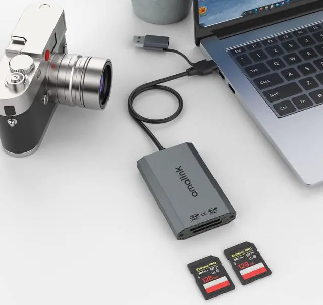 Main image of SD UHS-II Dual-Slot Card Reader .amalink Dual Slot USB C SD 4.0 Memory Card Reader Adapter .USB 3.2 Gen 1 Workflow Dual-Slot SDHC/SDXC UHS-II