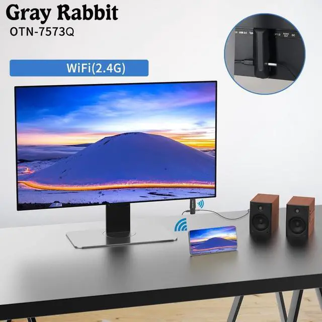 Alt view image 4 of 7 - HDMI Wireless Display Adapter. 1080P Mobile Screen Mirroring Receiver Dongle to TV/Projector Receiver Support iOS Android Mac iOS Windows