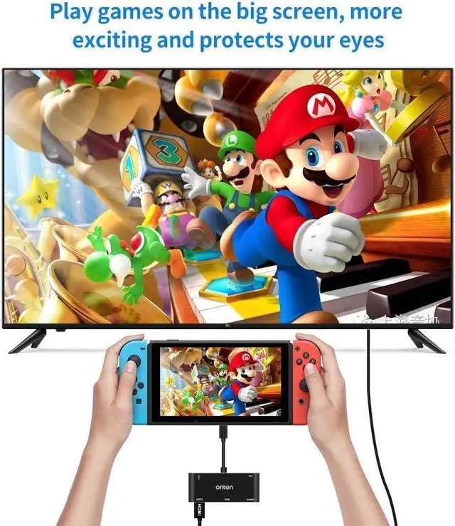 Alt view image 6 of 6 - ONTEN USB C to HDMI VGA Adapter (5-in-1)