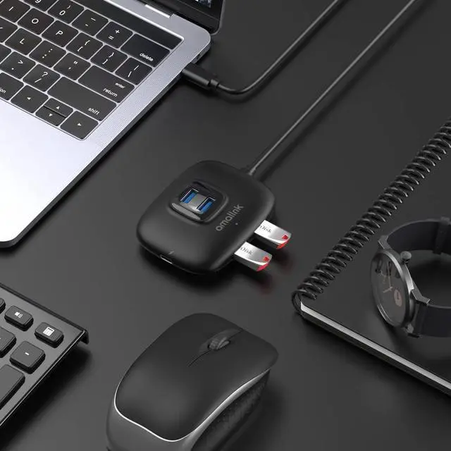 Alt view image 5 of 7 - ONTEN USB-C to HDMI Adapter.USB Type-C HUB with 4K@60HZ HDMI, PD 100W Charger,USB 3.0. USB-C/Thunderbolt 3/4 to USB 3.0 Adapter.Compatible with iPad M1 M2, MacBook Pro 2021/2020/2019,Surface