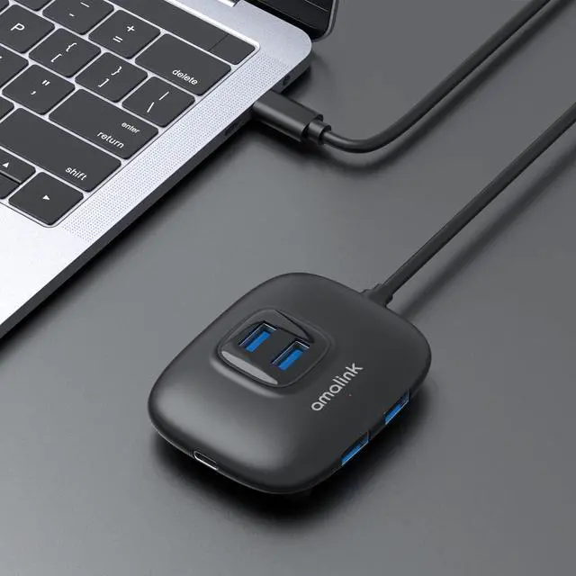 Alt view image 4 of 7 - ONTEN USB-C to HDMI Adapter.USB Type-C HUB with 4K@60HZ HDMI, PD 100W Charger,USB 3.0. USB-C/Thunderbolt 3/4 to USB 3.0 Adapter.Compatible with iPad M1 M2, MacBook Pro 2021/2020/2019,Surface