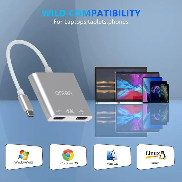 Alt view image 5 of 7 - USB C HUB with 3*USB 3.0 and SD/TF Card Reader.USB C to USB A Multi-Function Adapter