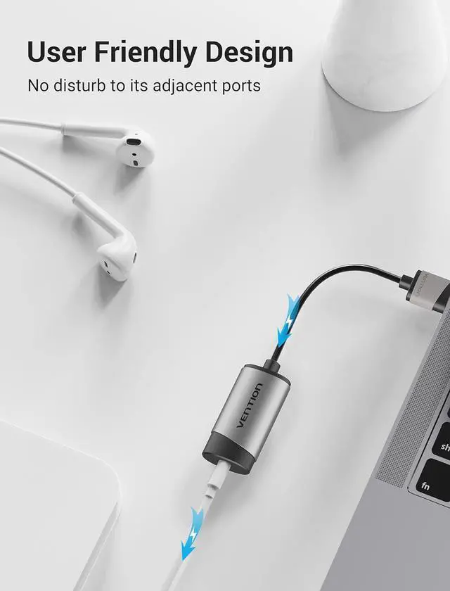 Alt view image 5 of 7 - USB Sound Card, VENTION 3.5mm Sound Card External USB Audio Adapter Compatible with pc Windows 10, MAC, Linux, Laptops, Desktops, PS5