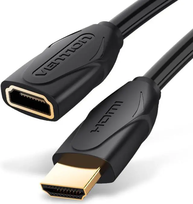 Main image of HDMI Extension Cable 1.6FT 4K 60Hz HDMI Extender Male to Female Cord Compatible with TV  Laptop Xbox Blu-Ray PS5/PS4 Switch