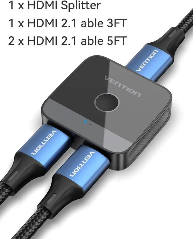 Alt view image 2 of 7 - HDMI Switcher and 8K HDMI Cable x3
