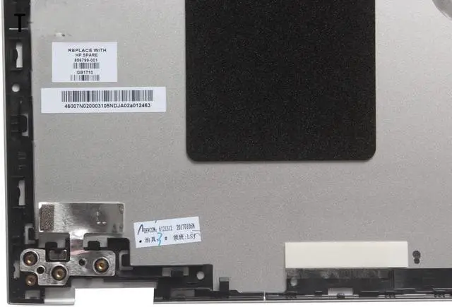 Alt view image 3 of 6 - Replacement Laptop LCD Cover Back Rear Top Lid for HP Envy X360 Convert 15-AQ002LA 15-AQ104NN 15-AQ118CA 15-AQ055NA 15-AQ101NA 15-BW008LA 856799-001 Silver