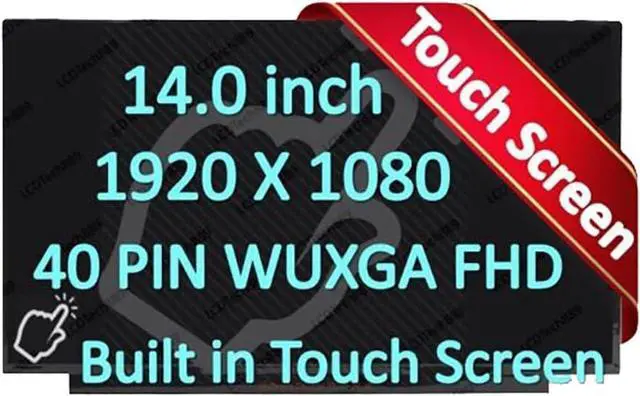 Alt view image 6 of 6 - N140HCN-EA1 B140HAK03.2 FHD Touch LED LCD Display Screen Panel Replacement IPS R140NWF5 RA LP140WFB-SPK1