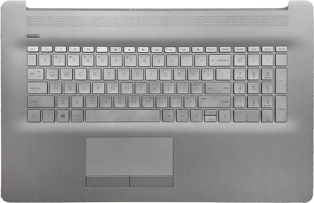 Main image of Replacement for HP 17t-by 17z-ca 17-by 17-ca Laptop Upper Case Palmrest Keyboard Touchpad Assembly Part with ODD L92785-001 Top Cover Sliver 2020 Year, Silver, 17.3 inch