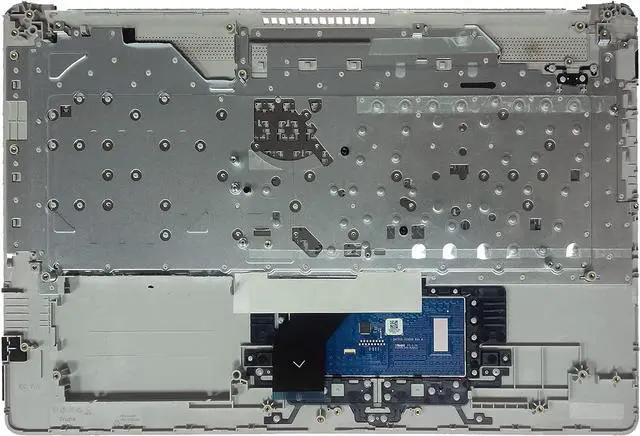 Alt view image 2 of 7 - Replacement for HP 17t-by 17z-ca 17-by 17-ca Laptop Upper Case Palmrest Keyboard Touchpad Assembly Part with ODD L92785-001 Top Cover Sliver 2020 Year, Silver, 17.3 inch