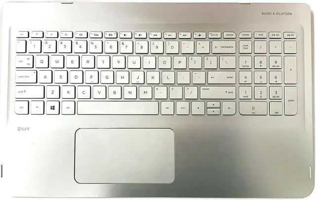 Alt view image 6 of 6 - Replacement Laptop Upper Case Palmrest Backlit Keyboard Assembly Part for for HP Envy 15-w113cl X360 M6 15-W105WM 15T-W200 15-W110NR 15 W M6-W 807526-001 Sliver