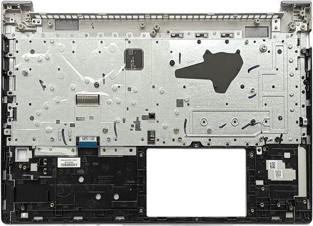 Alt view image 2 of 7 - Replacement Laptop Upper Case Palmrest Backlit Keyboard Assembly Part for HP ProBook 450 G8 455 G8 M21742-001 Silver