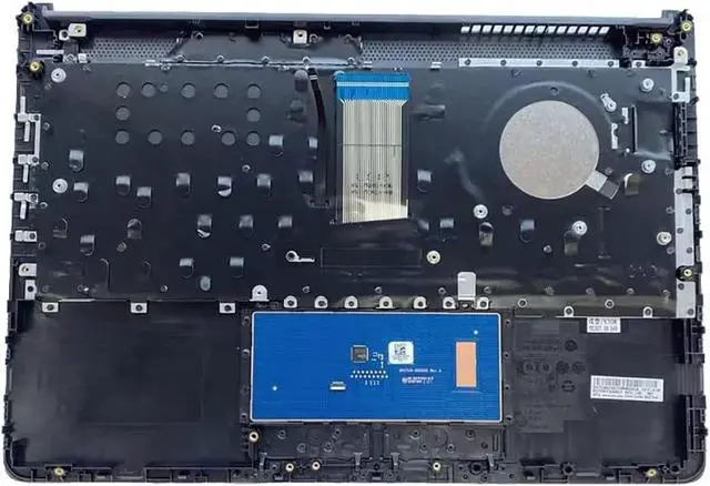 Alt view image 2 of 6 - Replacement Laptop Upper Case Palmrest Backlit Keyboard Touchpad Assembly Part for HP 14-CF 14Z-DK 14S-CF 14S-DK 14-DF L24817-001 Black