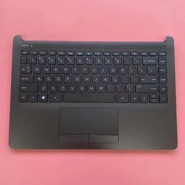 Alt view image 3 of 6 - Replacement Laptop Upper Case Palmrest Backlit Keyboard Touchpad Assembly Part for HP 14-CF 14Z-DK 14S-CF 14S-DK 14-DF L24817-001 Black