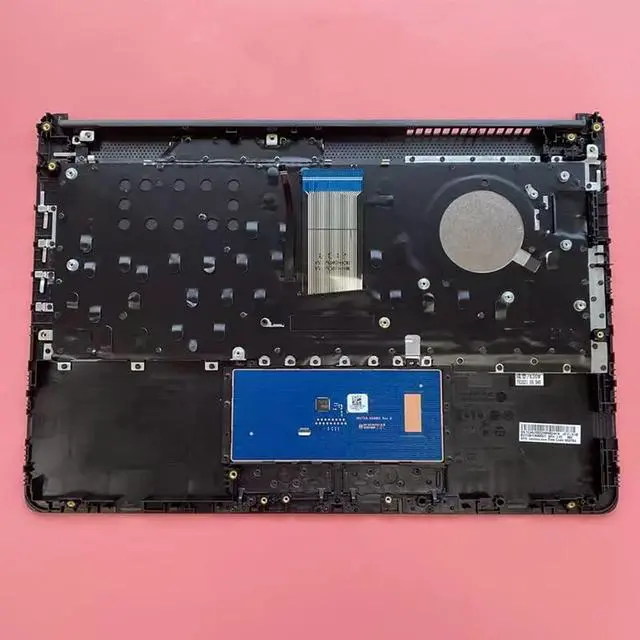 Alt view image 4 of 6 - Replacement Laptop Upper Case Palmrest Backlit Keyboard Touchpad Assembly Part for HP 14-CF 14Z-DK 14S-CF 14S-DK 14-DF L24817-001 Black