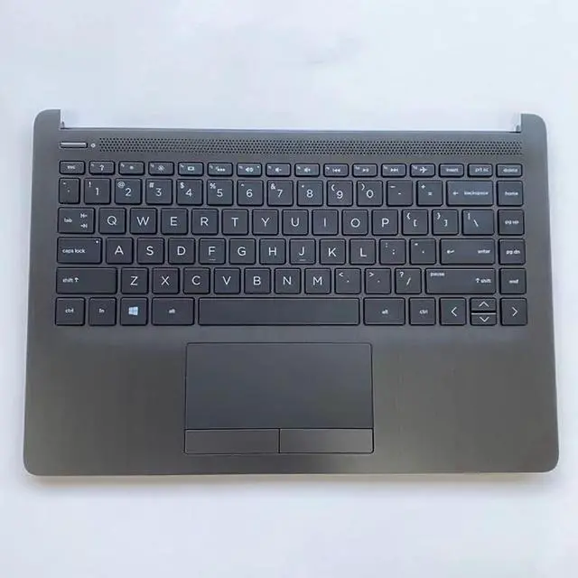 Alt view image 6 of 6 - Replacement Laptop Upper Case Palmrest Backlit Keyboard Touchpad Assembly Part for HP 14-CF 14Z-DK 14S-CF 14S-DK 14-DF L24817-001 Black