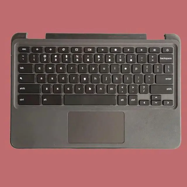 Alt view image 5 of 6 - Replacement Laptop Upper Case Palmrest Keyboard Touchpad Assembly Part for Dell Chromebook 11 3100 0TK87M TK87M Black - OEM