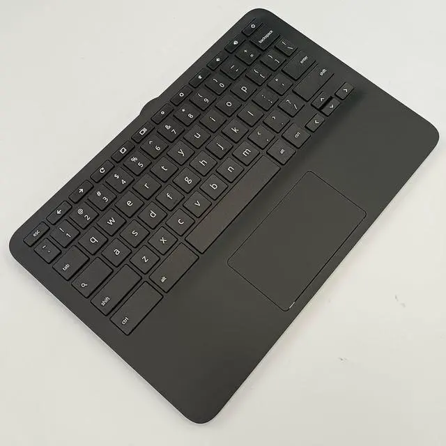 Alt view image 3 of 7 - Replacement Laptop Upper Case Palmrest Keyboard Touchpad Assembly Part for HP Chromebook 11 G9 EE M47382-001 Black - OEM