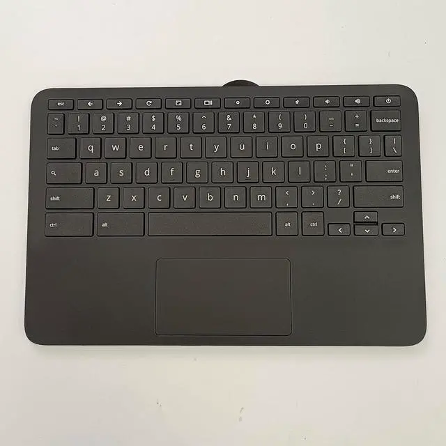Alt view image 7 of 7 - Replacement Laptop Upper Case Palmrest Keyboard Touchpad Assembly Part for HP Chromebook 11 G9 EE M47382-001 Black - OEM