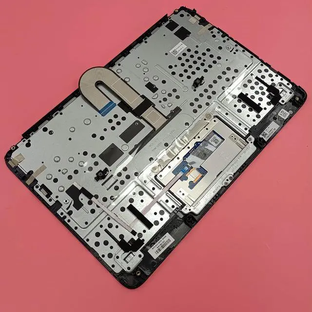 Alt view image 6 of 7 - Replacement Laptop Upper Case Palmrest Keyboard Touchpad Assembly Part for HP Chromebook 11 G9 EE M47382-001 Black - OEM