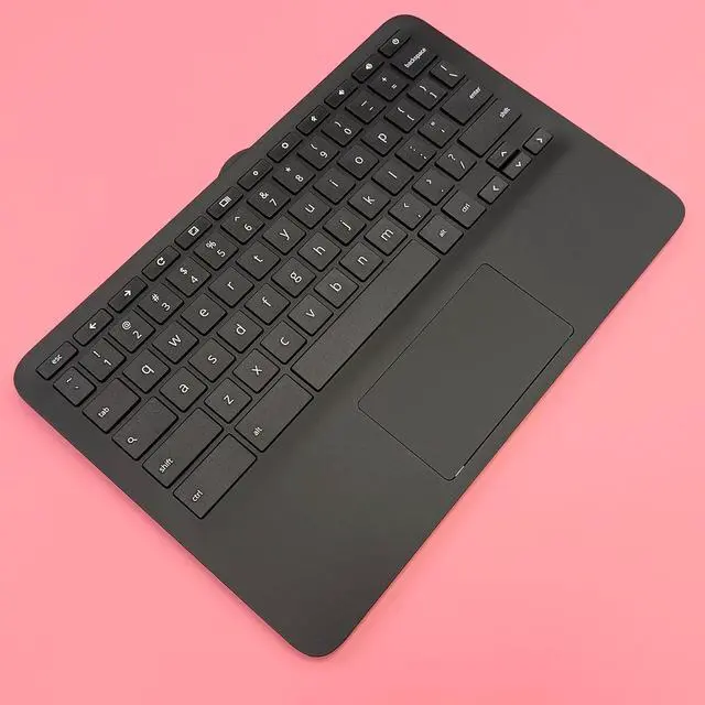 Alt view image 5 of 7 - Replacement Laptop Upper Case Palmrest Keyboard Touchpad Assembly Part for HP Chromebook 11 G9 EE M47382-001 Black - OEM