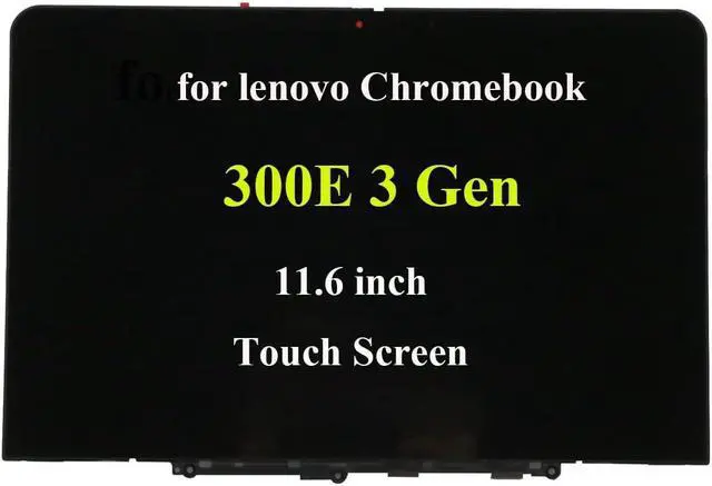 Alt view image 3 of 7 - Replacement LCD Touch Screen Digitizer Display Assembly with Bezel for Lenovo 300e Chromebook Gen 3 5D11C95890