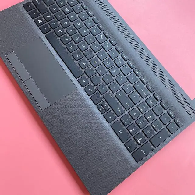 Alt view image 5 of 7 - Replacement Laptop Upper Case Palmrest Non-Backlit Keyboard Touchpad Assembly Part for HP Probook 250 255 G8 G9 M31099-001 AP2H8000E60 Gray - OEM