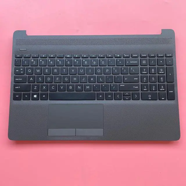 Alt view image 7 of 7 - Replacement Laptop Upper Case Palmrest Non-Backlit Keyboard Touchpad Assembly Part for HP Probook 250 255 G8 G9 M31099-001 AP2H8000E60 Gray - OEM