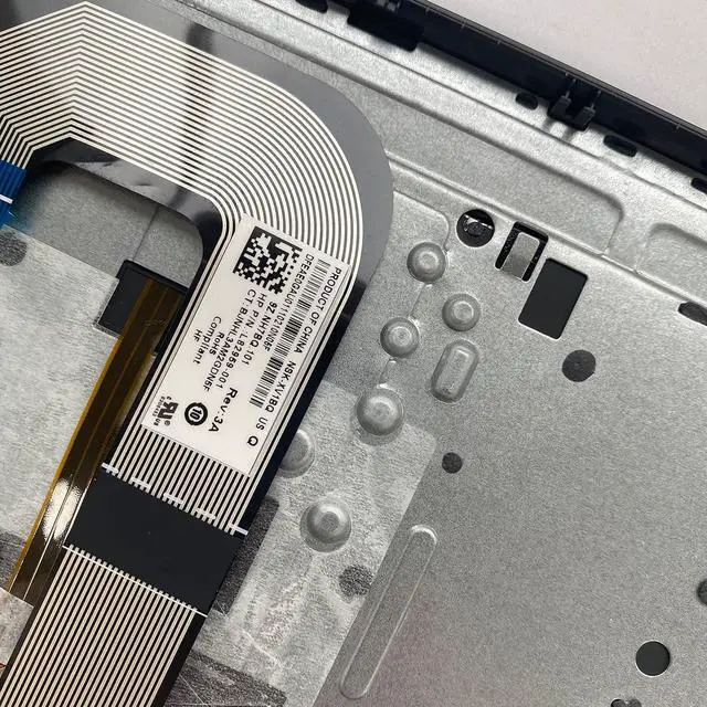 Alt view image 7 of 7 - Replacement Laptop Upper Case Palmrest Backlit Keyboard Assembly Part for HP Chromebook 14 G6 CB14 G6 L90460-001 Black - OEM