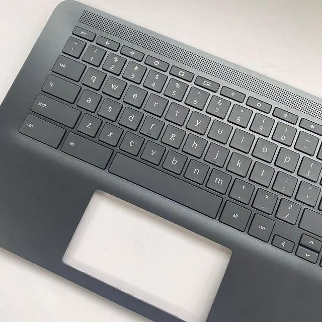 Alt view image 6 of 7 - Replacement Laptop Upper Case Palmrest Backlit Keyboard Assembly Part for HP Chromebook 14 G6 CB14 G6 L90460-001 Black - OEM