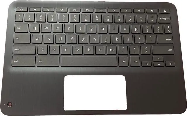 Main image of Replacement Laptop Upper Case Palmrest Non-Backlit Keyboard with WFC Assembly Part for HP Chromebook X360 11 G3 EE CB x360 11 G3 L92215-001 Black