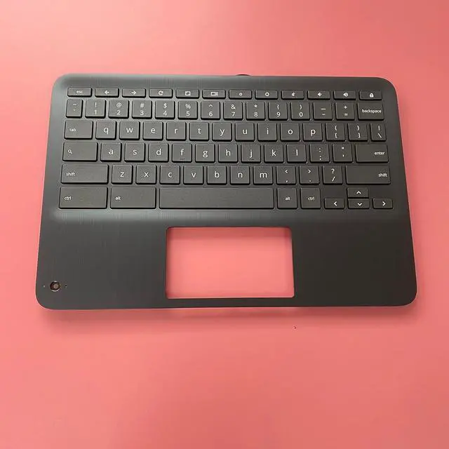 Alt view image 3 of 7 - Replacement Laptop Upper Case Palmrest Non-Backlit Keyboard with WFC Assembly Part for HP Chromebook X360 11 G3 EE CB x360 11 G3 L92215-001 Black