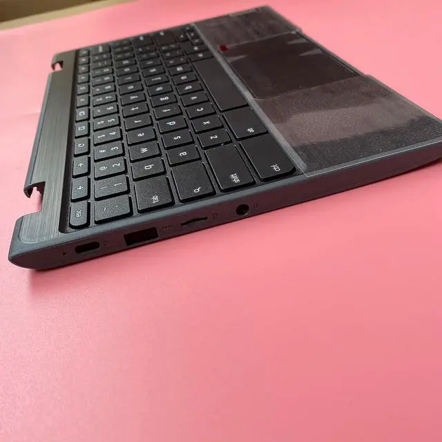 Alt view image 3 of 7 - Replacement Laptop Upper Case Palmrest Keyboard Assembly Part for Lenovo Chromebook 100E 2th AST 5CB0Z21474 Black - OEM