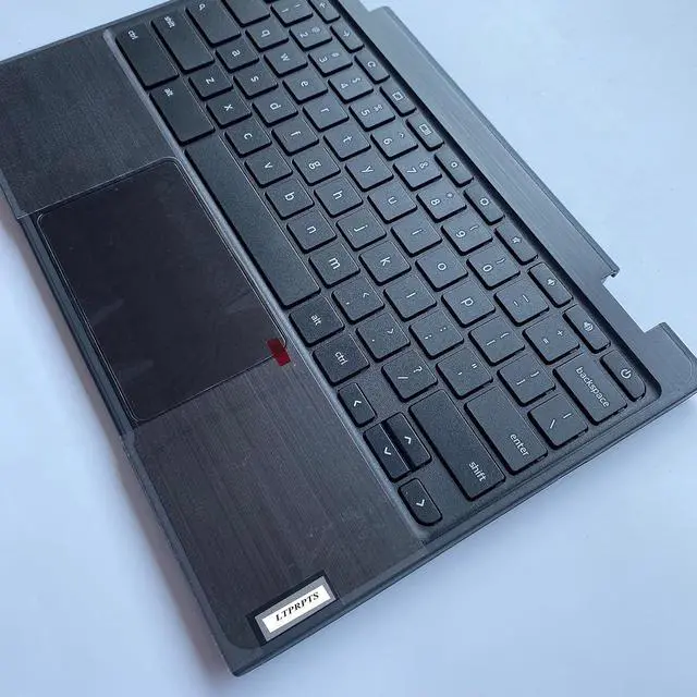 Alt view image 7 of 7 - Replacement Laptop Upper Case Palmrest Keyboard Assembly Part for Lenovo Chromebook 100E 2th AST 5CB0Z21474 Black - OEM