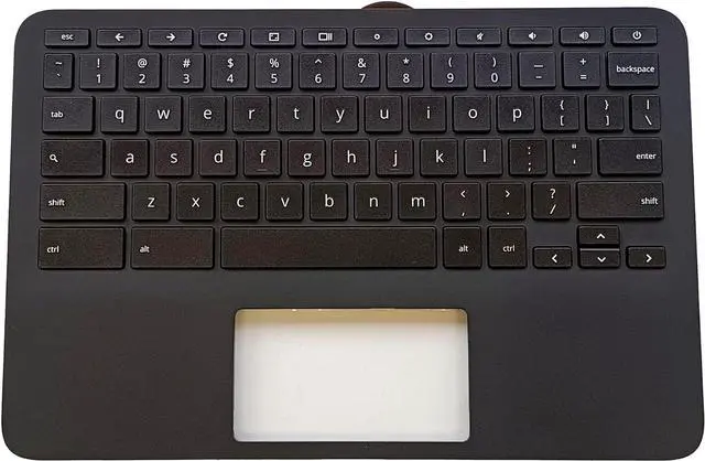 Main image of Replacement Laptop Upper Case Palmrest Keyboard Assembly Part for HP Chromebook 11MK G9 EE M44258-001 Black - OEM