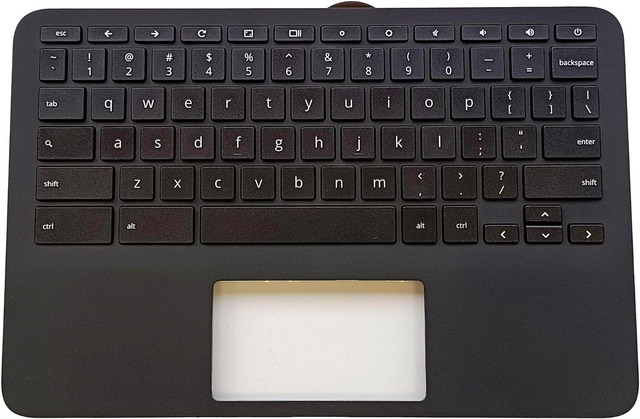 thumbnail image 2 of Palmrest With Keyboard For HP Chromebook 14 G7 – US Layout, Black, M47207-001 2 of 5