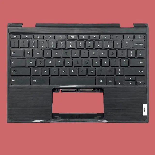 Alt view image 5 of 7 - Replacement Laptop Upper Case Palmrest Non-Backlit Keyboard Assembly Part for Lenovo 300E Chromebook 2nd Gen AST 82CE 5CB0Z21541 Black - OEM