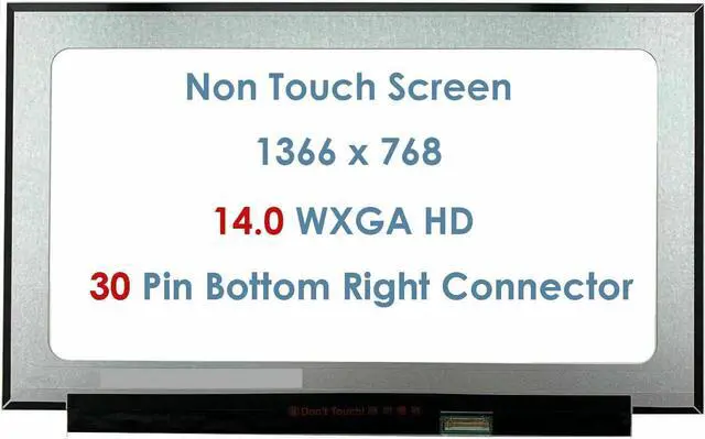 Alt view image 2 of 3 - NUOLAISUN Replacement 14.0" 30 Pin HD LCD Panel Screen Laptop for HP 440 G6 N140BGA-EA4 N140BGA-EB4 NT140WHM-N34 NT140WHM-N51 B140XTN07.2 B140XTN07.3 (Non-Touch)