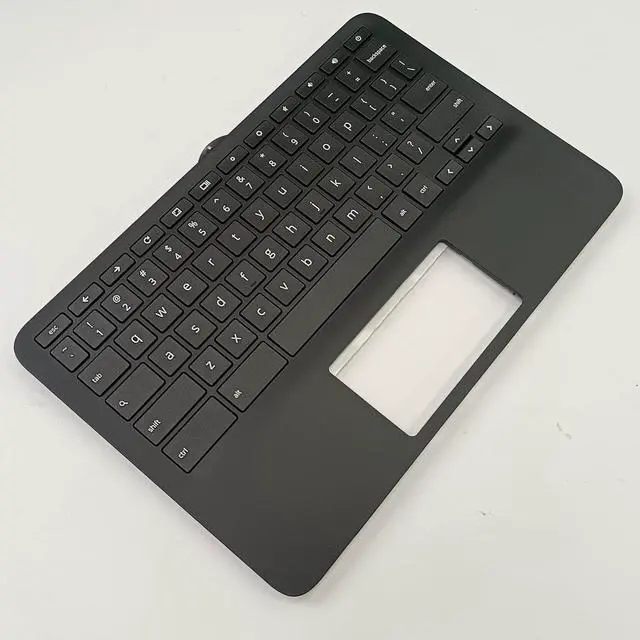 Alt view image 3 of 7 - Replacement for HP Chromebook 11 G9 EE M47382-001 Laptop Upper Case Palmrest Keyboard Assembly Part Black - OEM