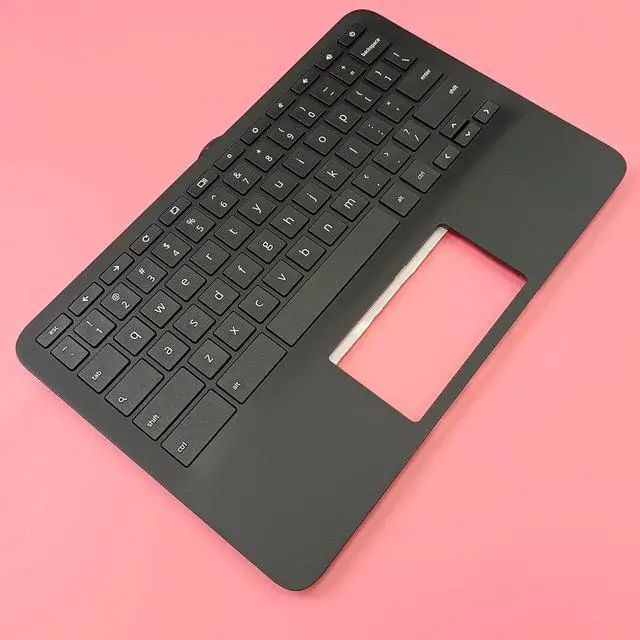 Alt view image 5 of 7 - Replacement for HP Chromebook 11 G9 EE M47382-001 Laptop Upper Case Palmrest Keyboard Assembly Part Black - OEM
