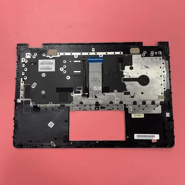 Alt view image 7 of 7 - Replacement Laptop Upper Case Palmrest Backlit Keyboard Assembly Part for HP Pavilion 14-BA 14T-BA 924115-001 Sliver - OEM